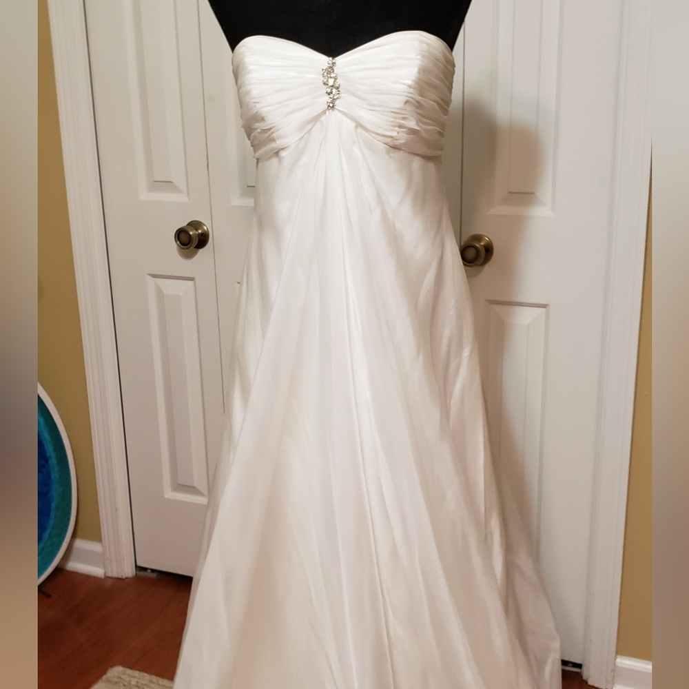 David's Bridal Galina Ivory Gown